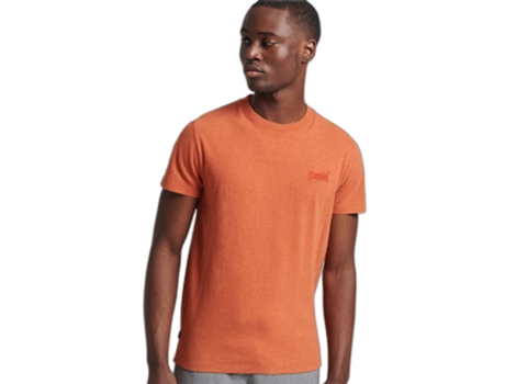 Camiseta para Hombre SUPERDRY (XS - Algodón - Naranja)