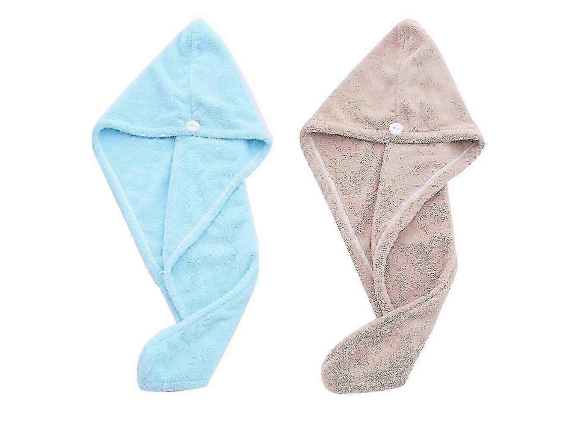 Paquete de 2025 toallas para el cabello, toalla de microfibra suave de secado rápido, gorro de ducha Rosewell