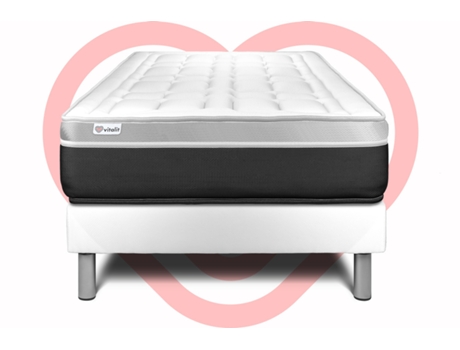 Conjunto Somier Vital Soft 120 X 190 Cm Blanco
