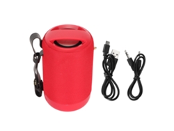 Altavoz Bluetooth Portátil Con Certificación Ipx5 De Resistencia Al Agua, Graves Potentes, Sonido Estéreo Manos Libres Y Color Rojo.
