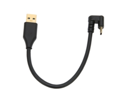 Cabo Usb 3.0a Macho Amc Para Type-c U Cotovelo Abs 5gbps Carregamento Sincronização Dados 1m