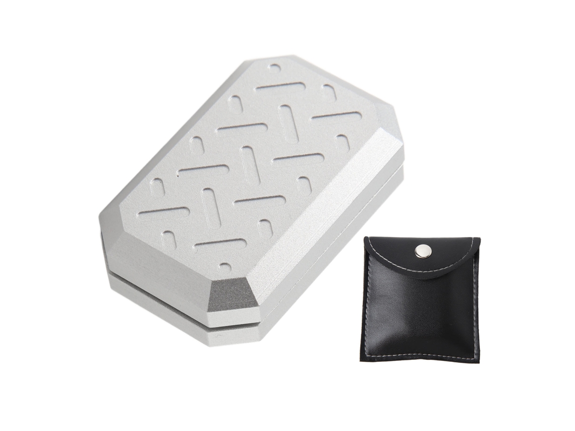 Ats-juguete Deslizante De Aluminio Para Aliviar Ansiedad Y Estrés, Sensorial Para Tdah Con Mochila De Cuero Pu