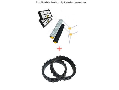 Para Irobot Roomba Kit de piezas serie 800 860 865 866 870 871 880 885 886 890 900 960 966 980 - cepillos filtros neumáticos de rueda Hepa