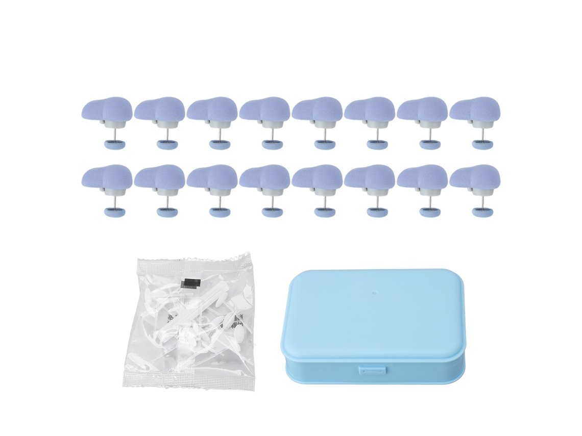 16 Clips Para Edredón Con Diseño De Conejito, Sujetadores Para Edredones, Almohadas Y Sábanas, Color Azul.