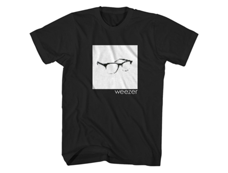 Camiseta ROCKINSTONE Weezer Pixel Gafas Weezer (Algodón - M)