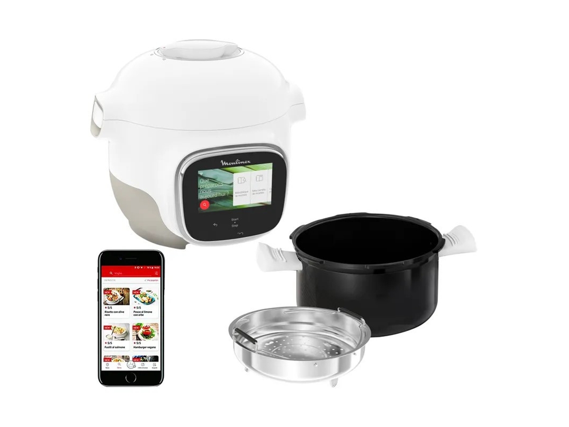 Multicocina inteligente 3l 900w blanco/plata ce922110 - MOULINEX