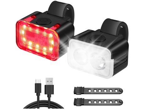 Luces de bicicleta superbrillantes para conducción nocturna, recargables por USB, modo 56, accesorios de bicicleta impermeables IPX6 para niños adu...