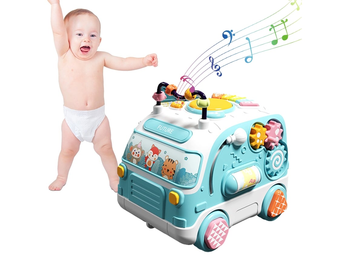 2026-juguete De Autobús Musical Para Bebés Con Luz Y Sonido Juguete Educativo Temprano Regalo De Cumpleaños Para Niños 3-5 Años