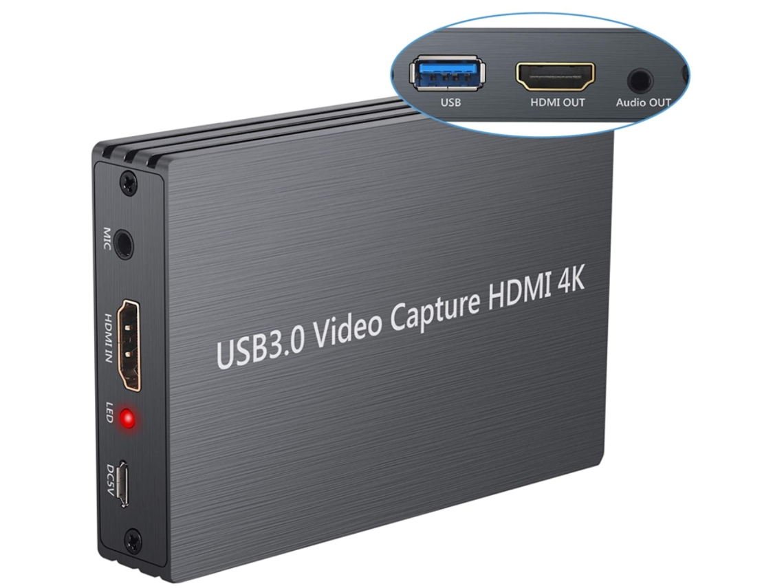 Tarjeta de Captura Hdmi 4K CHRONUS HDMI1213-Y27 Negro