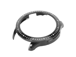 Funda protectora para Amazfit GTR 4, resistente a golpes y arañazos, bordes blancos y negros