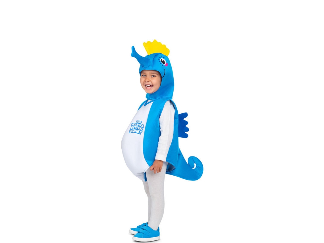 Disfraz de Bebé MOM Caballo Marino Azul (12 - 24 meses)