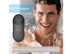 Cepillo de limpieza facial sónico 2 en 1, cepillo exfoliante facial de silicona y masajeador para hombres, mujeres y adolescentes, color azul Yemaesre
