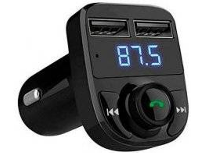 Transmisor FM Car X8 Bluetooth Negro