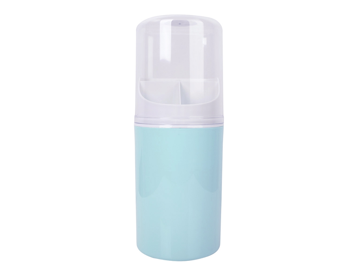 Portavasos De Pared Con Tapa Para Palillos Y Cucharas, Estante De Escurrido Para Utensilios De Cocina (azul)