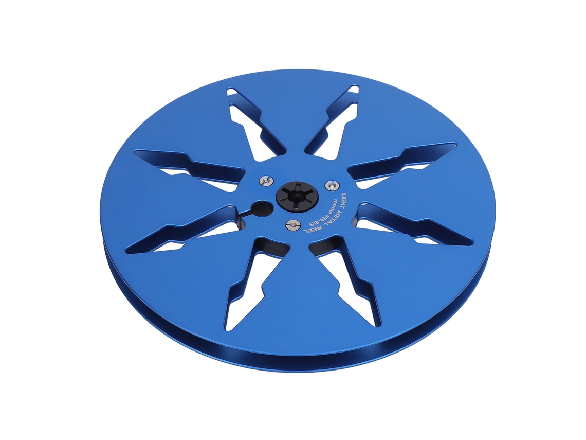 Bobina De Fita Vazia De 7 Polegadas Em Liga De Alumínio Com 8 Buracos Para Gravadores Reel To Reel Revox Studer Azul 1/4 Polegada