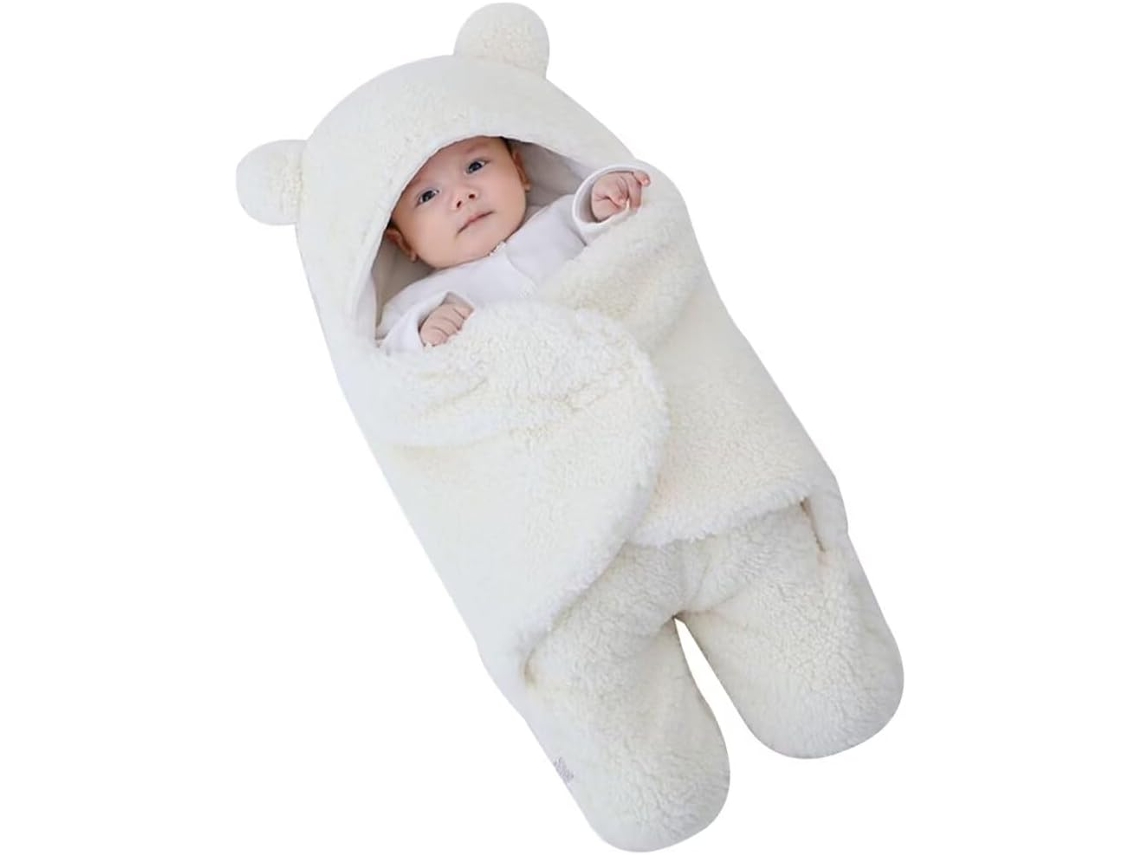 Saco Dormir Oso Bebé Eifson Suave Hipoalergénico 9 Meses 48x78cm (blanco)