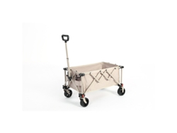 Carro Todoterreno De Color Beige Para Acampar, Ir De Compras Y Practicar Deportes.