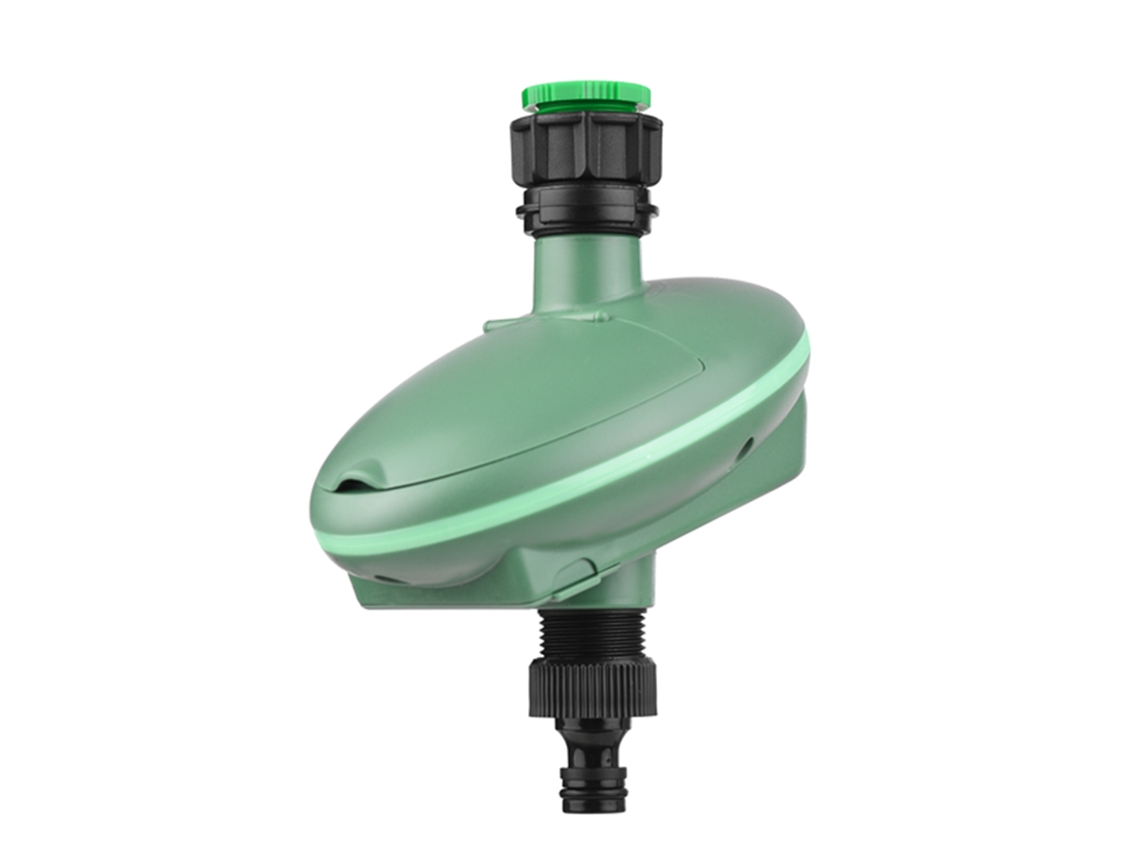 Programador automático de riego impermeable para jardín con retardo de riego y 1 salida.