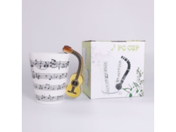 Taza de café con guitarra musical única, un gran regalo para Siurn. Taza de cerámica.