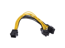 Cables de alimentación PCI E para tarjeta de vídeo (hembra de 6 pines a 8 pines o 2 machos de 6 pines, 6 pines a 2 pines)