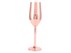 Copa de champán de acero inoxidable de 200 ml con baño de cobre para bar o fiesta | Sin marca