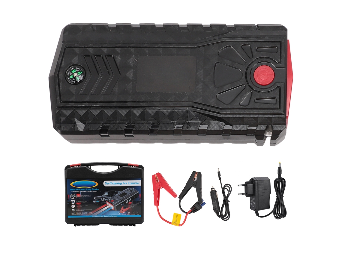 Arrancador De Batería De Coche De 12 V Con 4 Puertos Usb, Carga Rápida Y Luz Led Para Motores De Gasolina De 7 L Y Diésel De 5,5 L.