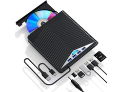 Unidad Externa De Cd/dvd Usb 3.0 Grabadora De Cd Reproductor De Dvd Rw Lector/grabador De Cd/dvd Portátil Unidad Externa Usb Dvd Externa Rápida