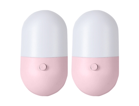 2Pcs Interruptor De Luz Noturna - Modelo De Comercio Exterior Padrão Rosa Dos Eua JEIIBRZUI