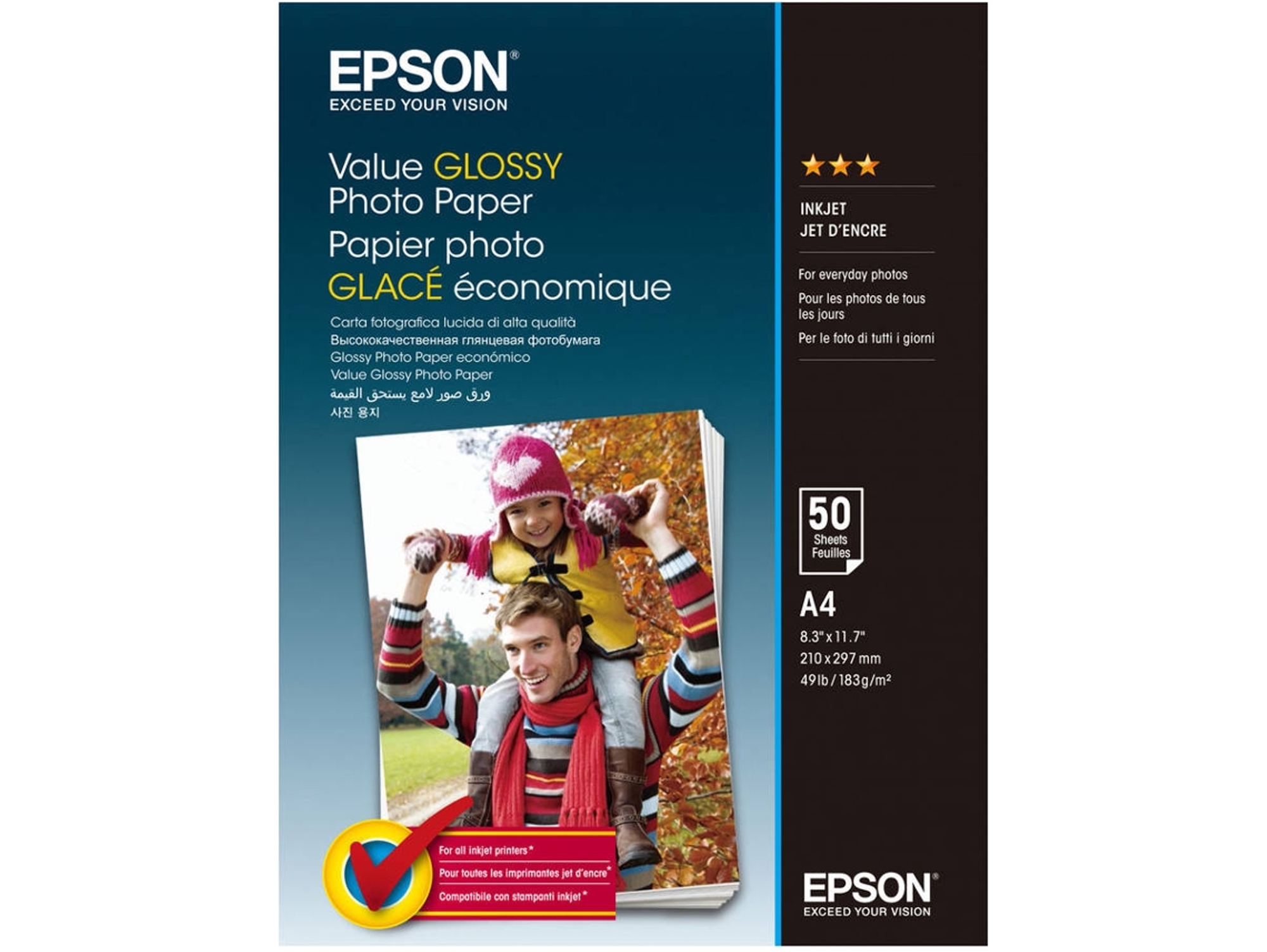 Papel Fotográfico EPSON Glossy - C13S400036