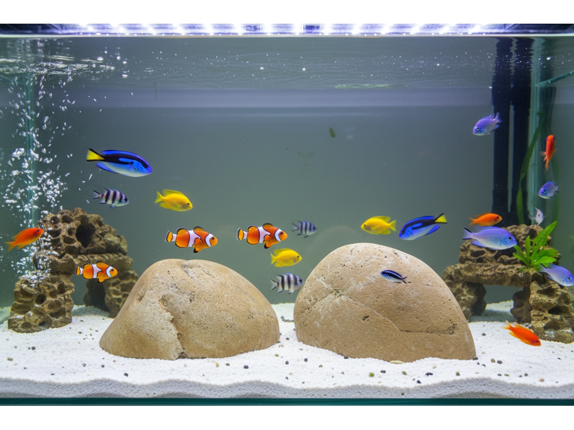 Bolos Decorativos Para Acuarios Alpino Marrón / 3 Unidades
