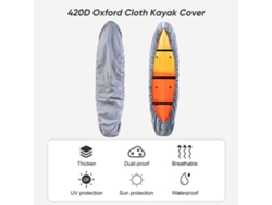 Toldo Impermeable Y Antipolvo Con Protección Uv Para Kayak/canoa Sup Para Almacenamiento Al Aire Libre