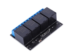Módulo De Relé Autobloqueio 4 Canais Controle Baixo Nível 5v Botão Mcu