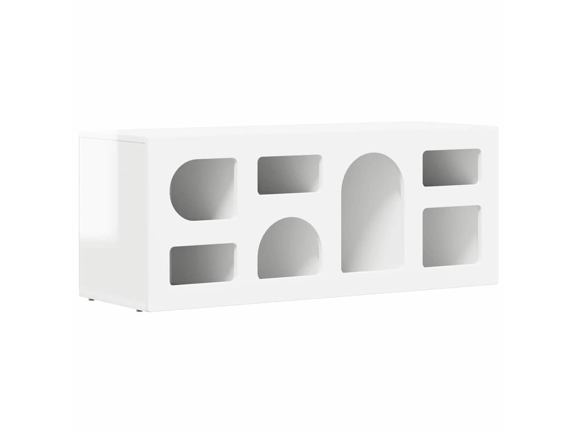 Maison Exclusive - Mueble De Tv Brillante 100 X 35 X 40 Cm Madera De Ingeniería