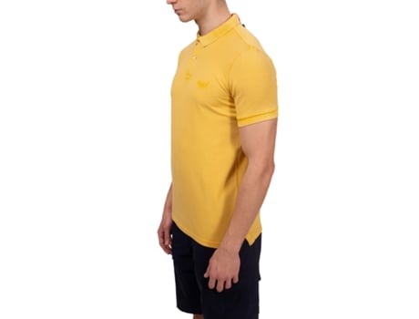 Polo Ultrafina de Hombre SUPERDRY Algodón Amarillo (2XL)