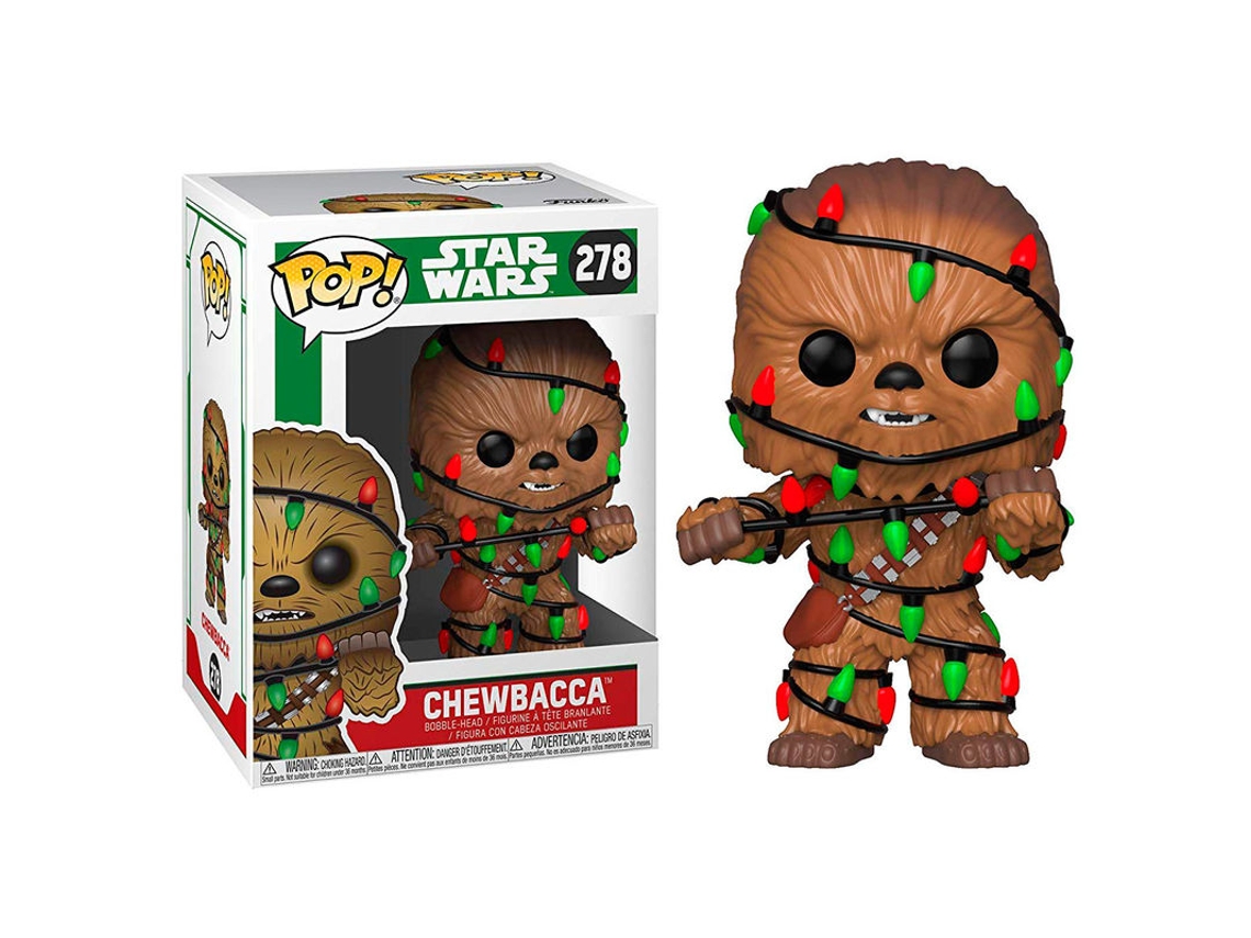 Figura navideña Chewie de Star Wars Pop con luces B.active