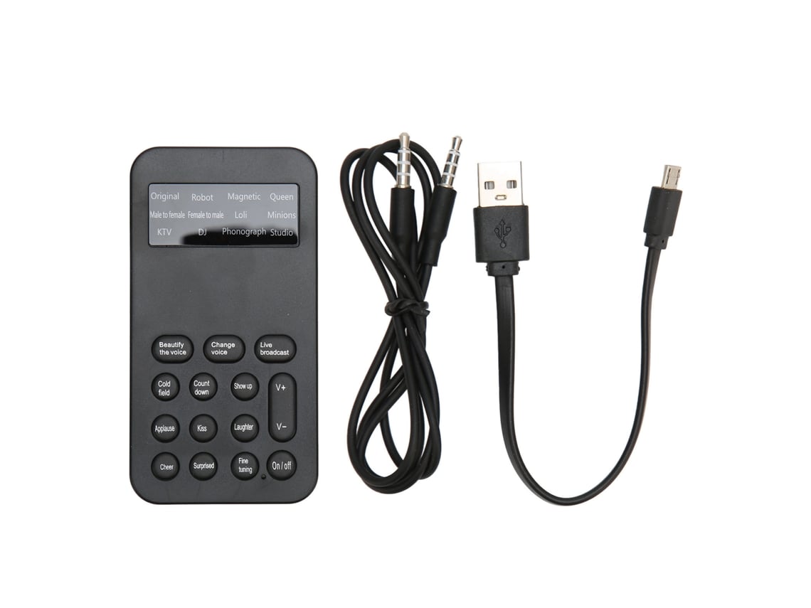 Cambiador De Voz Mini Portátil Con 8 Efectos De Sonido Y Función De Voz Ajustable