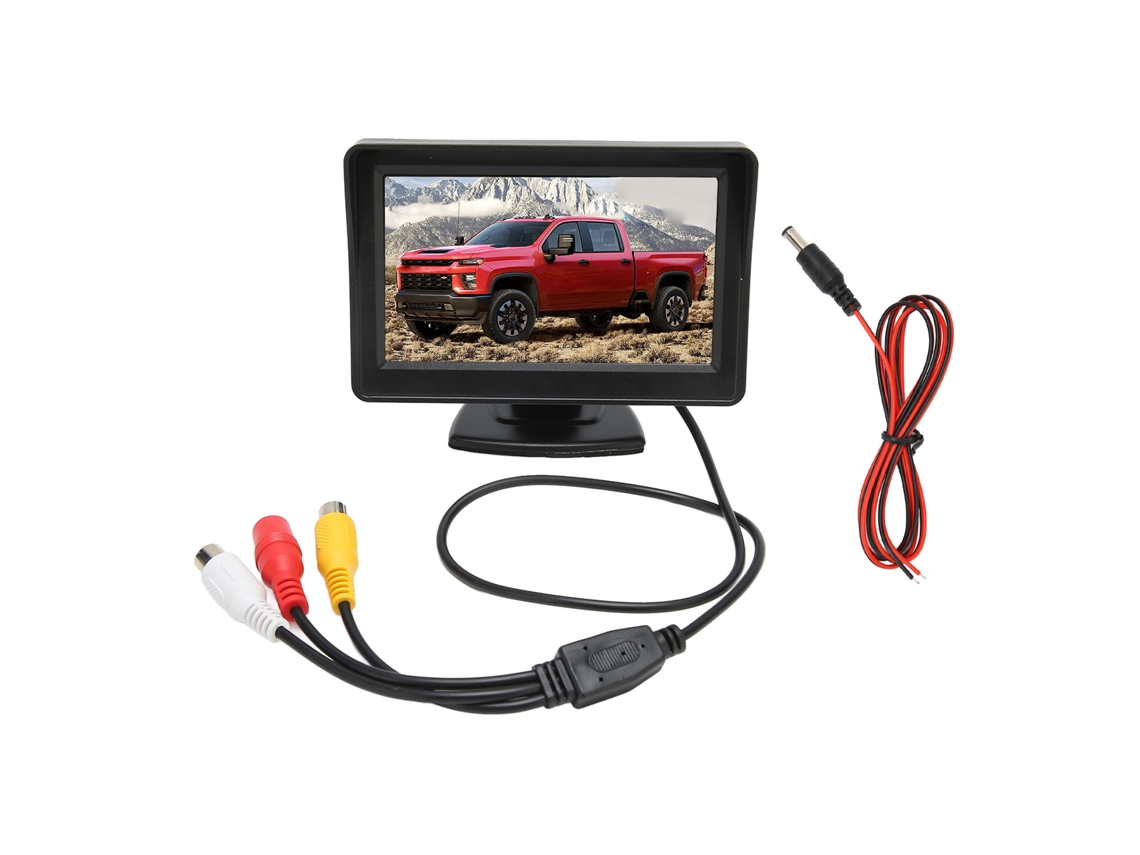 Monitor De Ré Lcd De 4.3 Polegadas 12v Rotativo Para Carro Caminhão Rv Minivan Com Exibição De Visão Traseira