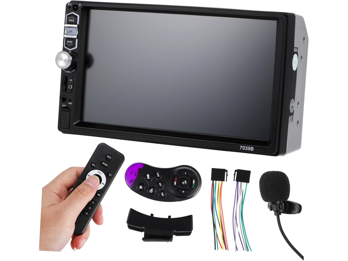 Autorradio Con Pantalla Táctil, Kit Amplificador Estéreo, Altavoces Y Receptor Fm Integrado.