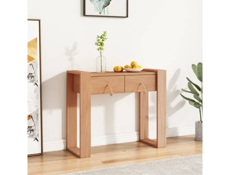 Mesa consola VIDAXL Marrón Madera (90x35x75 cm)