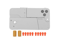 Ats-juguete De Disparo De Pelotas Suaves Plegable En Forma De Teléfono Para Niños, Alcance Largo, Color Blanco