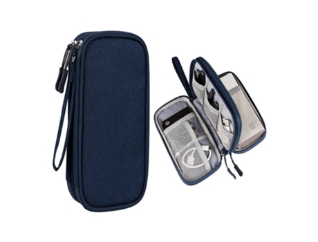Bolsa de almacenamiento para cables USB (azul oscuro)