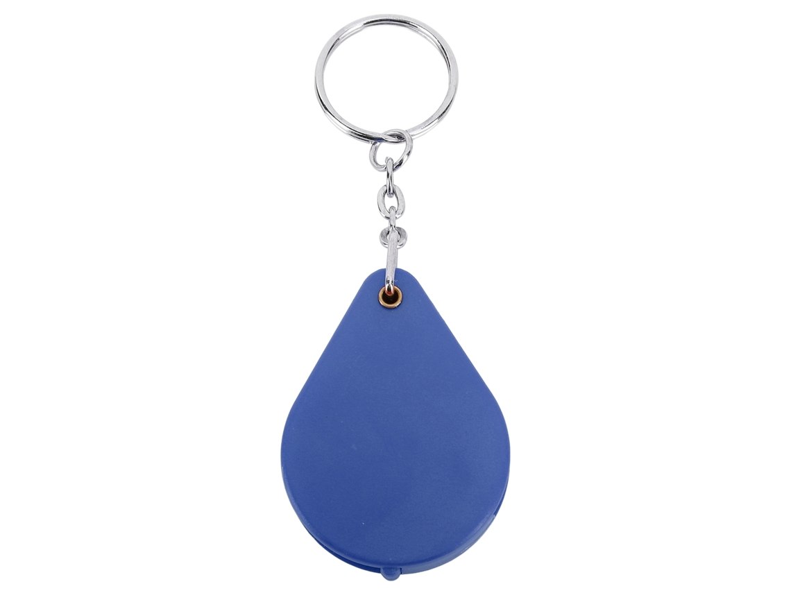 Mini lupa plegable portátil con llavero - Azul