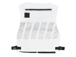 Chaleco reflectante de seguridad para ciclismo, blanco, tejido Worten