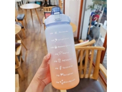 Botella De Agua De 2l Con Pajita Para Niñas Y Mujeres, Botella De Agua Deportiva Grande Y Portátil Para Viajes. Rosewell