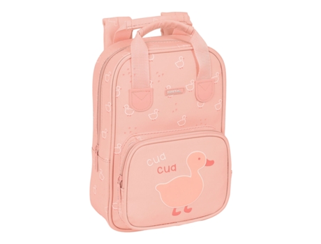Mochila Escolar Safta Patito 20 x 28 x 8 cm Rosa
