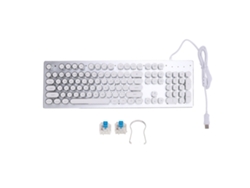Teclado Mecánico De Gaming Rgb Con Cable Usb De 104 Teclas