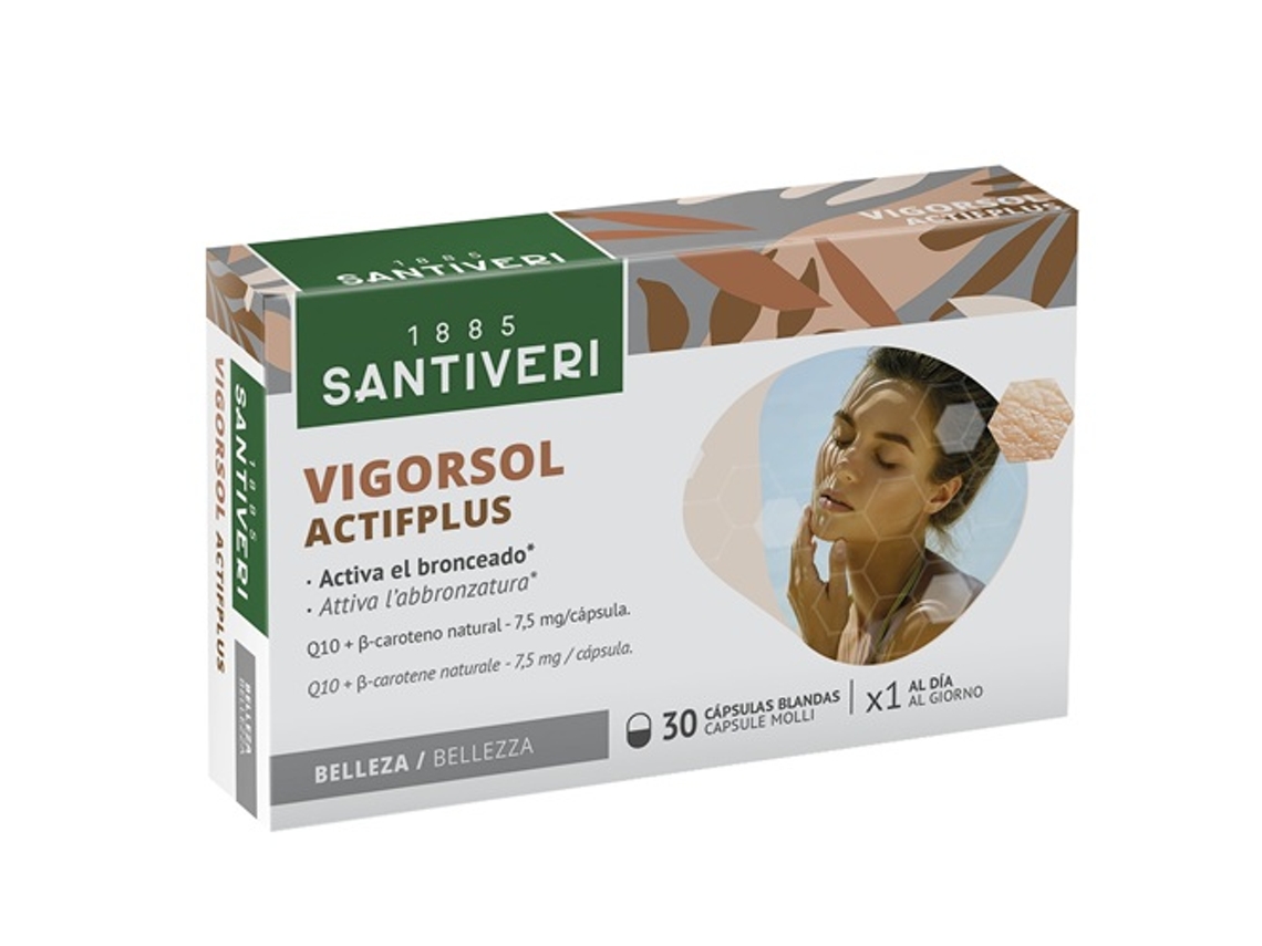 Suplemento Alimenticio SANTIVERI Vigor Sun Actif Plus (30 Comprimidos)