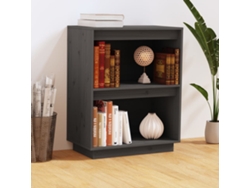 Mesa Consola | Mesa De Entrada | Mesa De Apoyo De Madera Maciza De Pino Gris 60x34x75 Cm