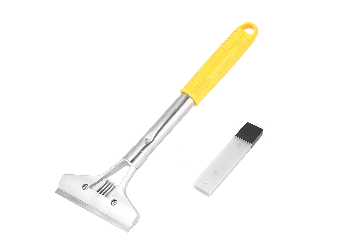Espátula De Limpieza De 10 Cm Con Mango Largo Para Quitar Pegatinas De Paredes, Suelos, Cristales Y Ventanas.