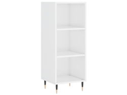 Aparador Maison Exclusive blanco brillante, derivados de la madera, 34,5 x 32,5 x 90 cm